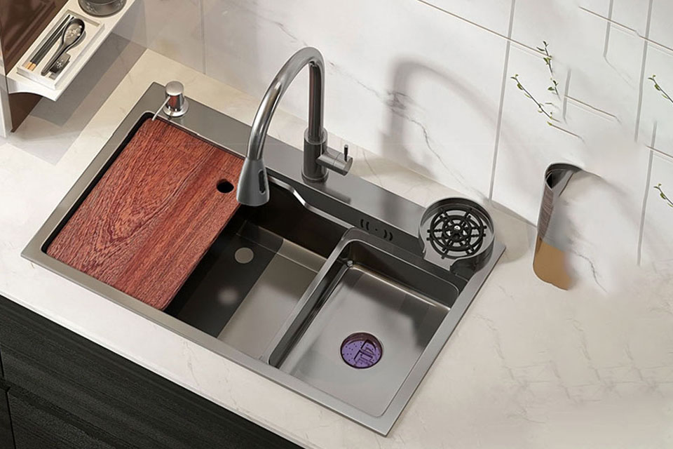 304 Stainless Bar Double Sink Bowl