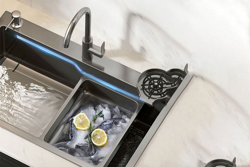 304 Stainless Bar Double Sink Bowl