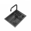 Black Stainless Steel Mini Island Bar Sink
