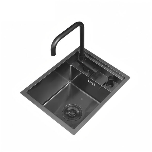 Black Stainless Steel Mini Island Bar Sink