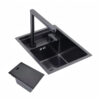 Black Stainless Steel Mini Island Bar Sink