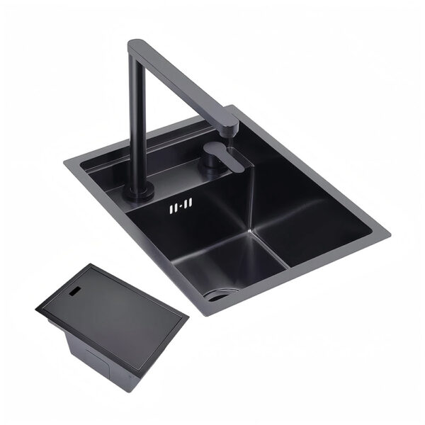 Black Stainless Steel Mini Island Bar Sink