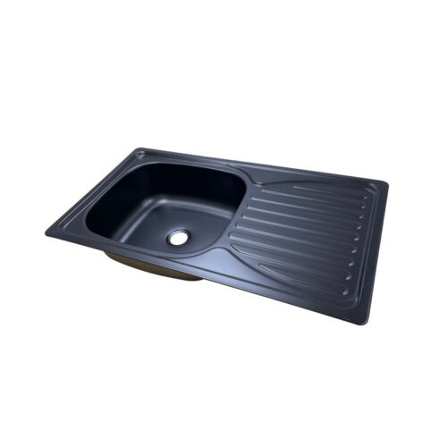 Black Stainless Steel Single Bowl Kitchen Sink