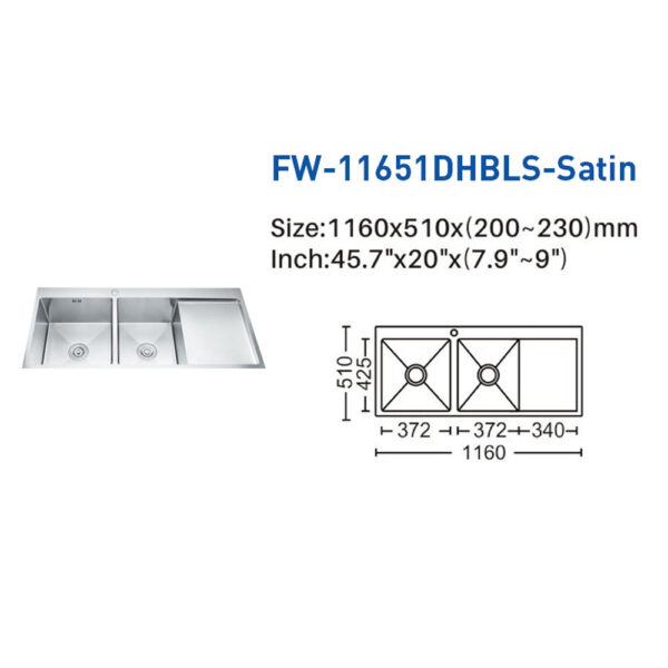 Double Bowl Stainless Steel Kitchen Sink