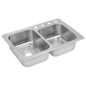 Double Bowl stainless steel bathroom sinks