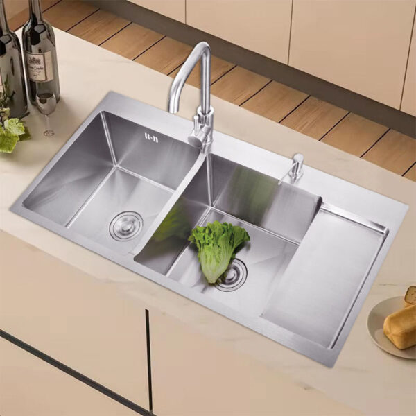 二重はステンレス鋼の台所の流し