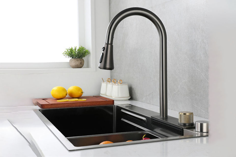 Double Bowls Stainless Steel Kitchen Workstation Sinks