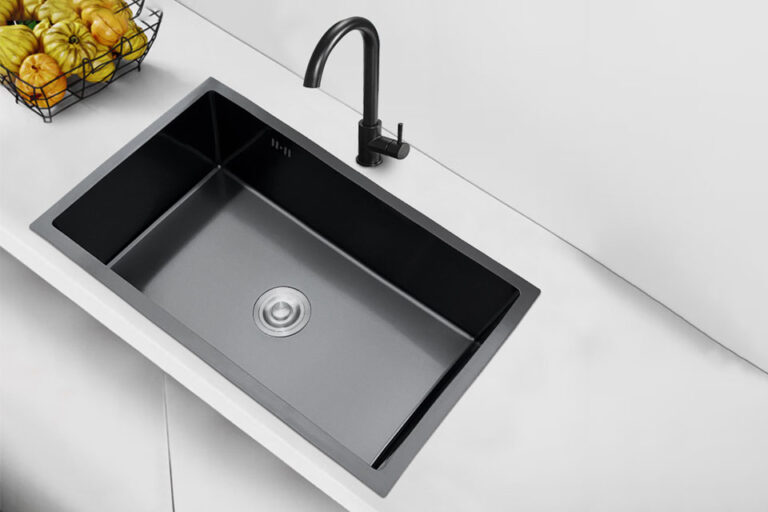 Handmade Black Single Bowl Kitchen Sink