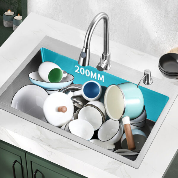 シングルボウルステンレスキッチンシンク