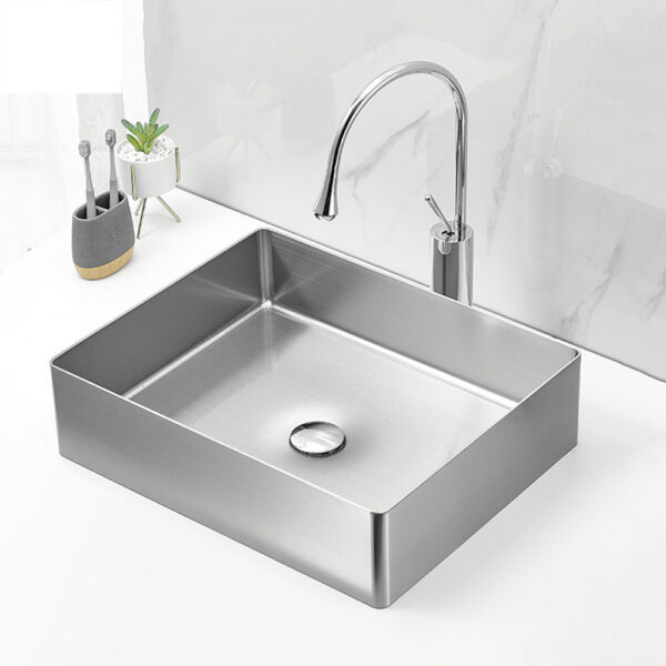 Stainless Steel Countertop Bathroom Basin Sink