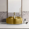Stainless Steel Countertop Bathroom Vessel Sink