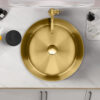 Stainless Steel Countertop Bathroom Vessel Sink