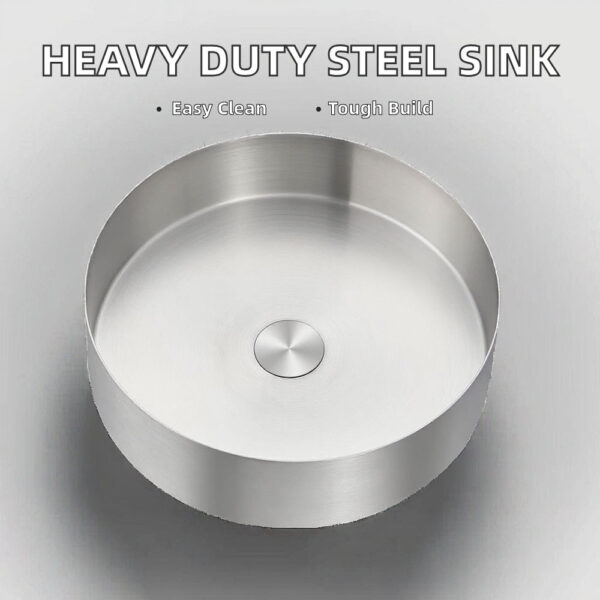 Stainless Steel Heavy Duty Easy Clean Bathroom Sink