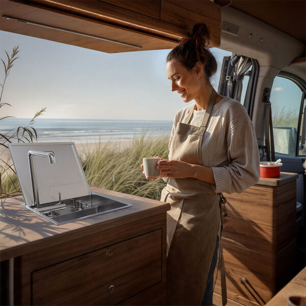 Stainless Steel RV Workstation Sink Stainless Steel RV Workstation Sink