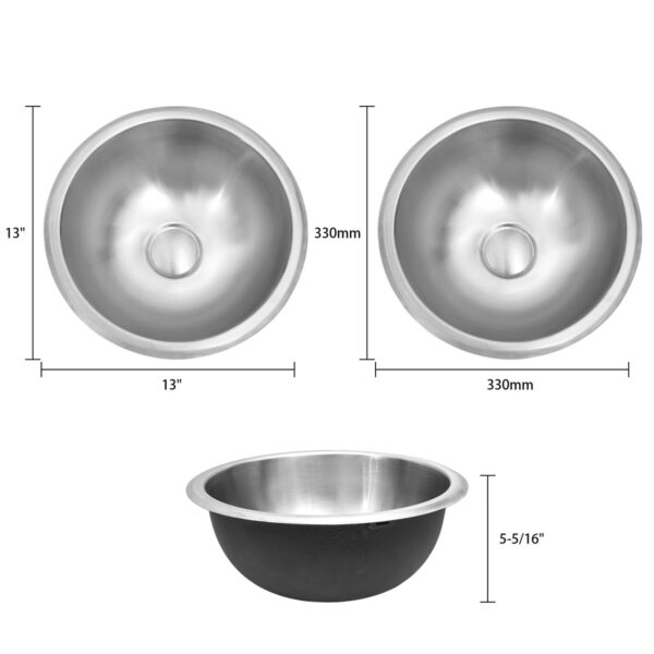 Stainless Steel Round RV Sink