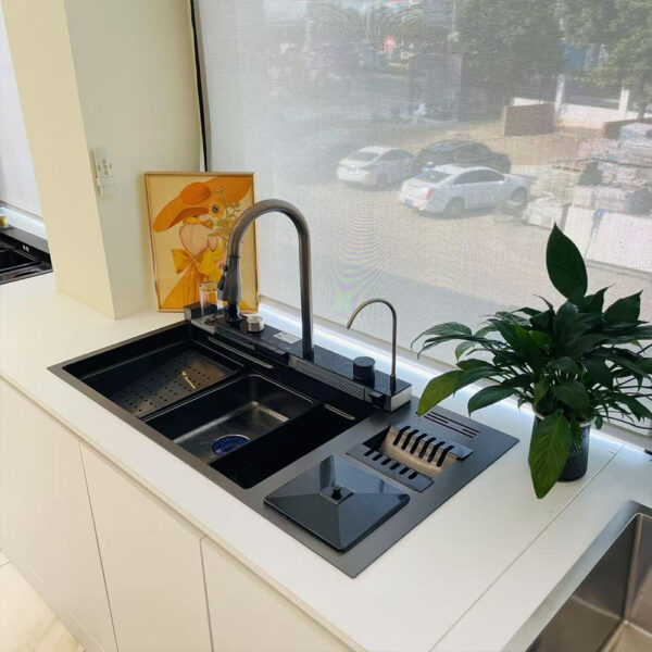 Stainless Steel Smart Workstation Single Kitchen Sink Stainless Steel Smart Workstation Single Kitchen Sink