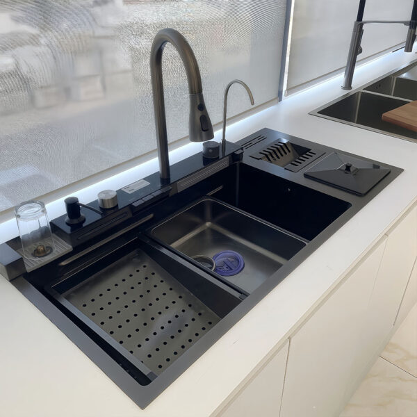 Stainless Steel Smart Workstation Single Kitchen Sink Stainless Steel Smart Workstation Single Kitchen Sink