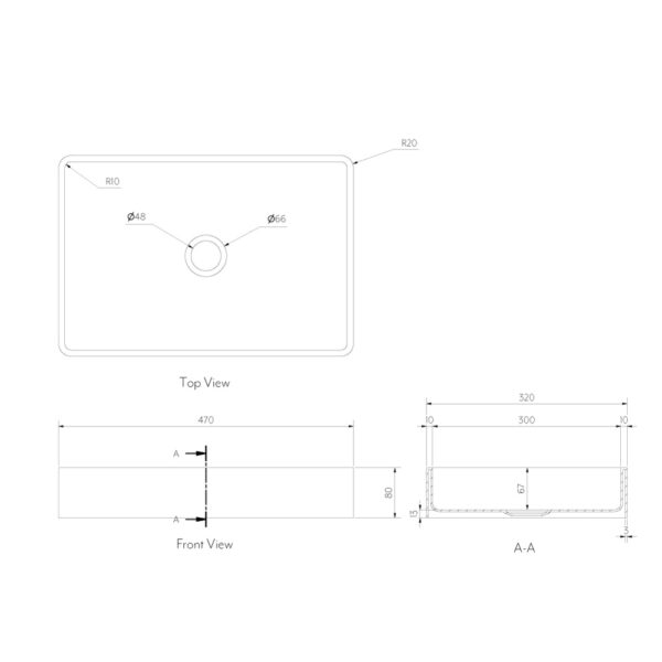 Stainless Steel Top-mounted Bathroom Basin
