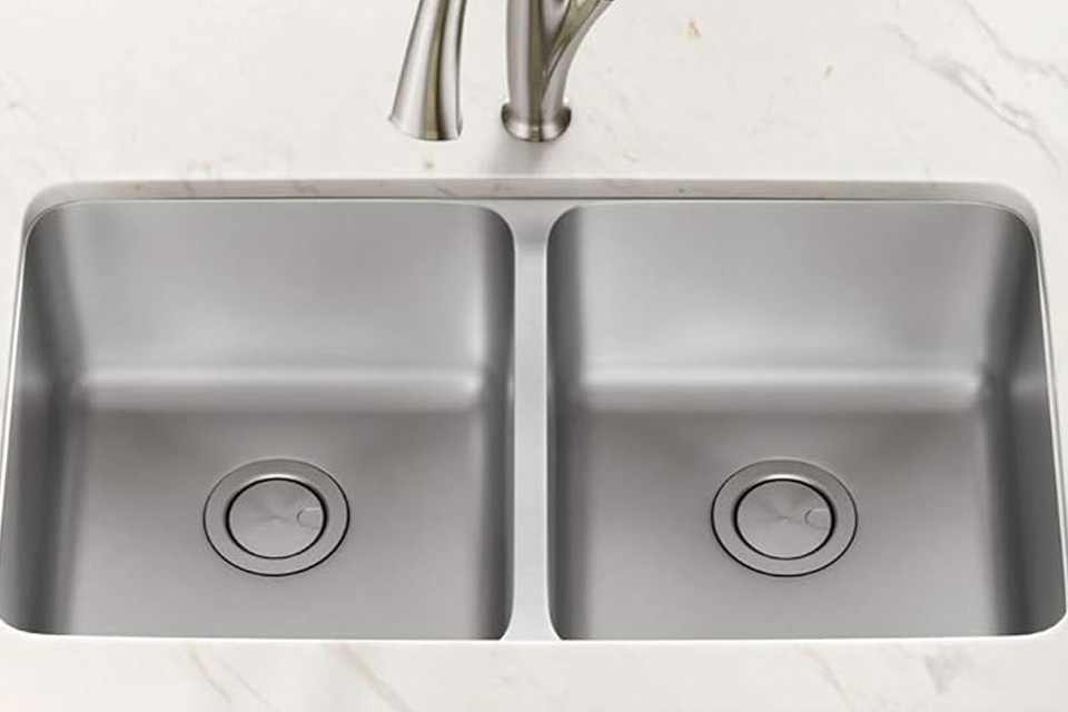 double bowl kitchen sink