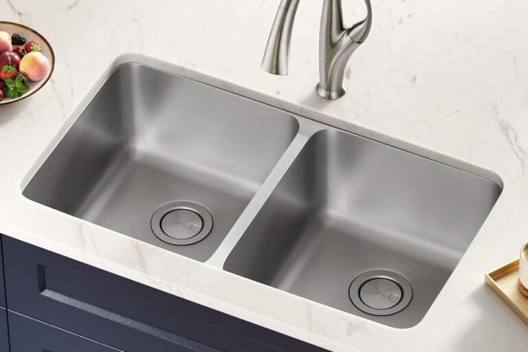 double bowl kitchen sink